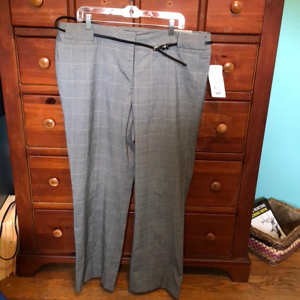 Dress pants with belt